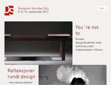 Tablet Screenshot of designerssaturday.no